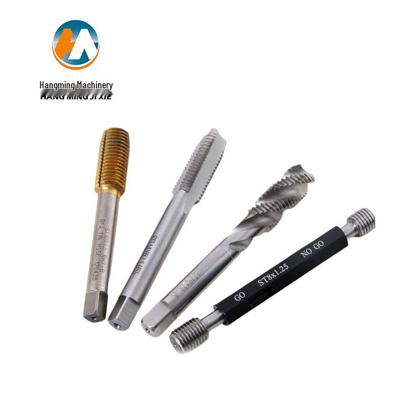 High-Speed Steel Spiral Flute Tap for Thread Repair [Metric ST2-ST24]