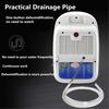 110W 220V Portable Dehumidifier Moisture Absorber Indoor Dehumidifier Basement Moisture Absorber MuteTiming External Water Pipe 1.7L
