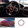 For Jaguar XE 2016-2019 Red Aluminum Alloy Steering Wheel Horn Button Ring Trim