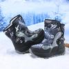 TUINANLE Boys' Winter Snow Boots, Non-Slip, Extra Warm, Medium To Large Sizes, Outdoor Hiking Footwear Children
