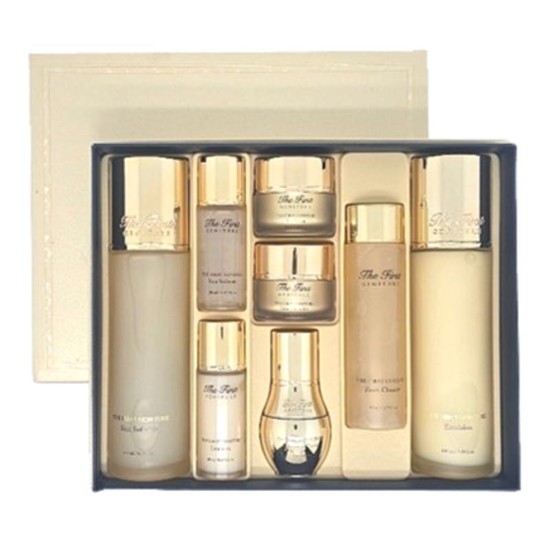 OHUI The First Geniture 2pcs Special Set Skin Softener 150ml + Emulsion 145ml + Travel Sizes Premium Anti-Aging Skincare Set