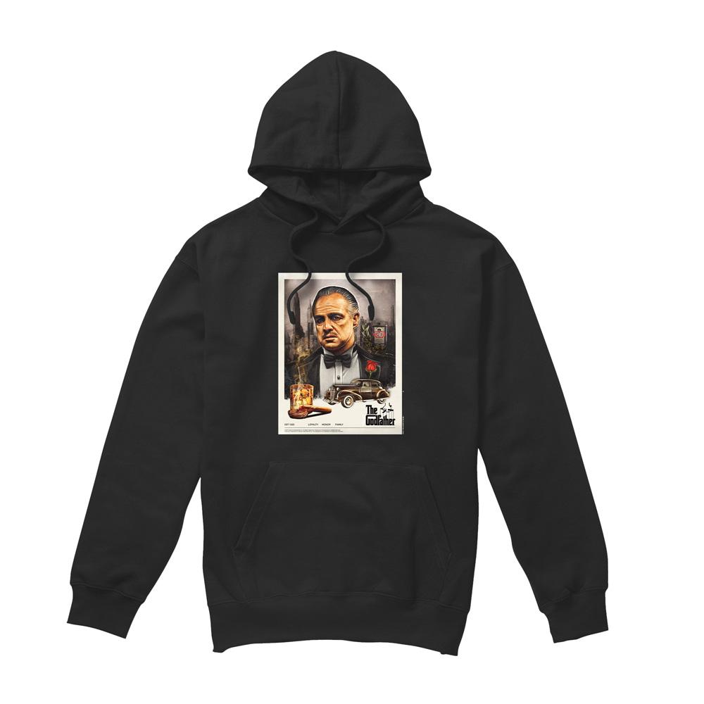The Godfather Mens Vintage Poster Hoodie