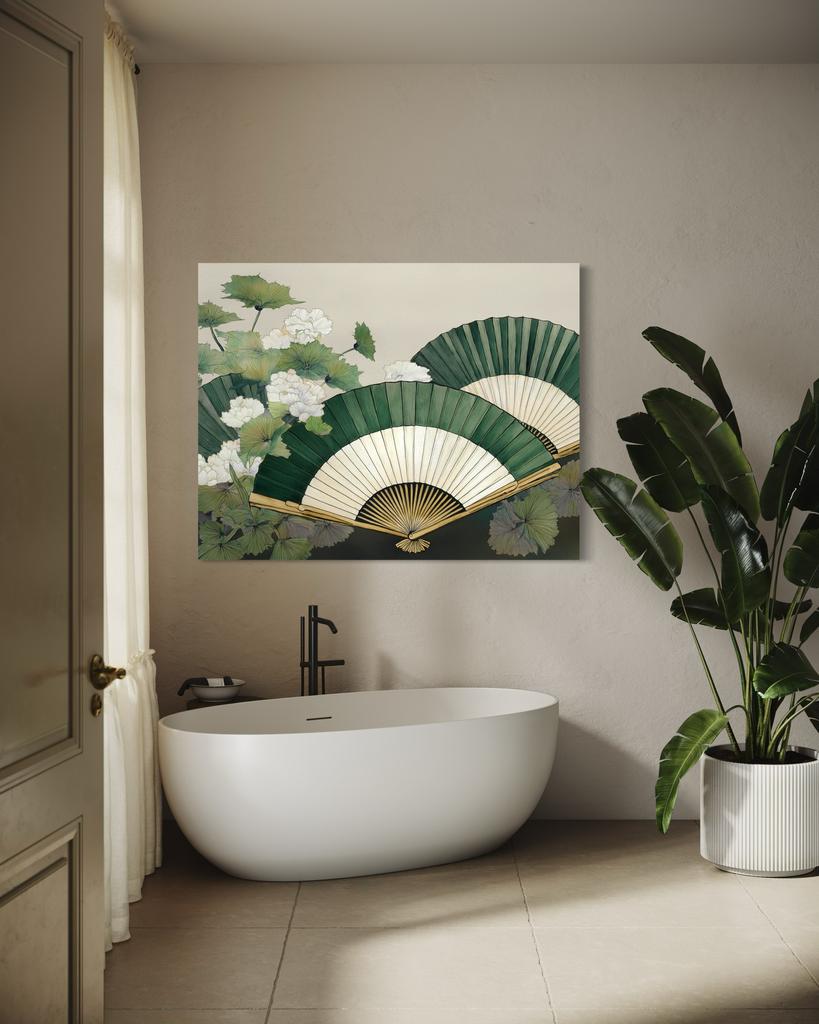 Canvas Print, Japanese Paper Fan