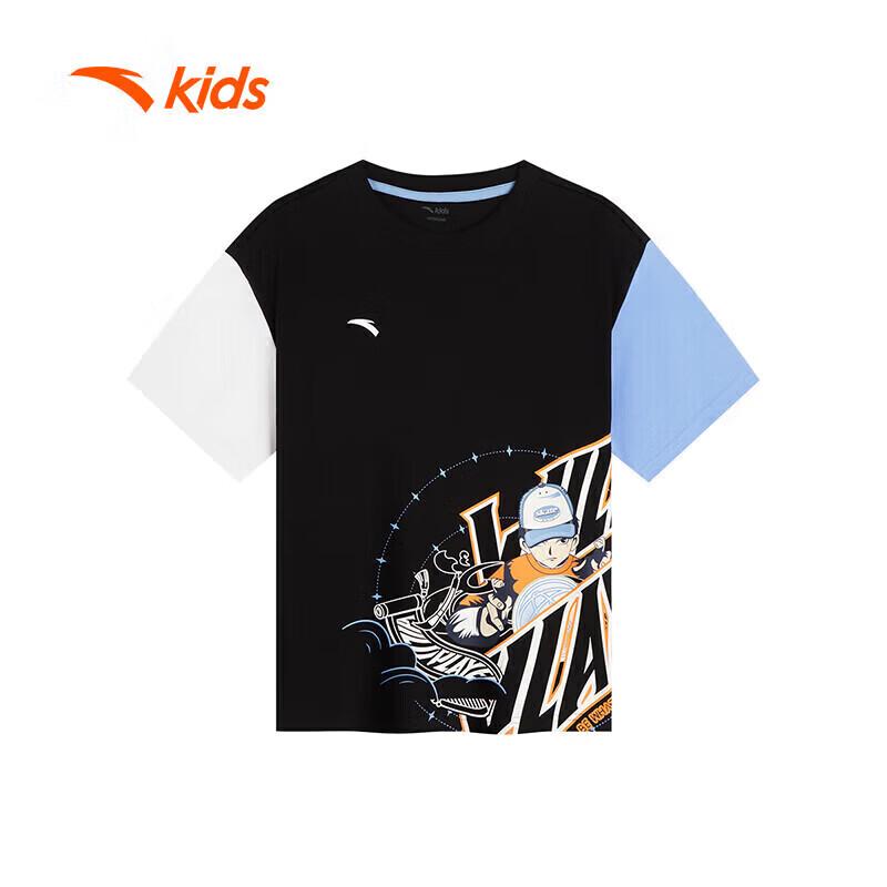 Anta Kids Boys' Trendy Summer Cartoon Short-Sleeve T-Shirt
