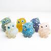 Natural Crystal Owl Car Ornament For Office Desk Decor Gift For Kids