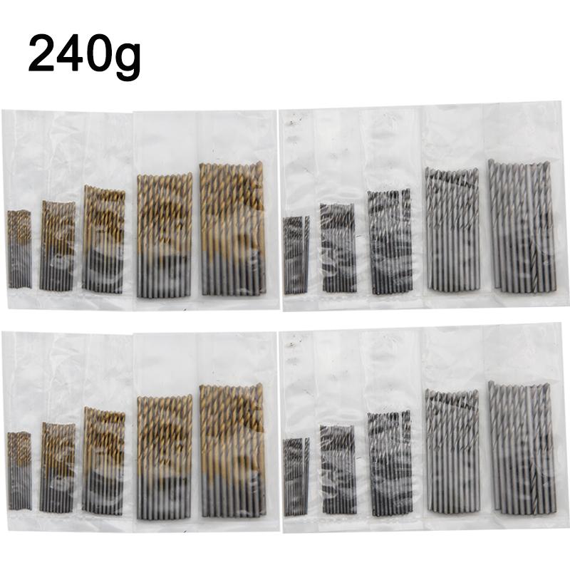 100pc Twist Drill 1-3mm Hand Electric Drill DIY Woodwork Drill Titanium Plated Natural Color Drill Bit Tool Accessories Set