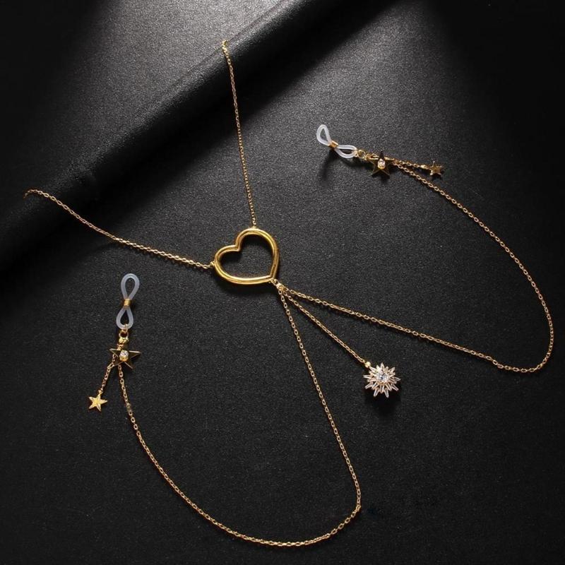 Elegant Alloy Body Chain Necklace Not Piercing Body Accessories Chest Chain Suitable for Beach Vacations and Nightclubs