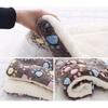 Cozy Dog Bed with Heart Pattern, Warm Plush Pet Mat for Small Medium Breeds, Soft Non-Electric Winter Cushion for Cats and Dogs