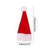 Christmas Lollipop Hat Mini Santa Elf Cap Candy Wine Bottle Cover for Xmas DIY Craft Dinner Table Decoration 10pcs