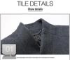 Men's Mid-Length Stand-up Collar Wool Blend Overcoat - Non-Iron Fashion Outerwear for Autumn/Winter 2020