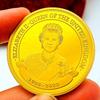 Königin Elisabeth II., Krone 70. Jahrestag Goldmedaille, Geschenk Goldmünze Gedenkmünze