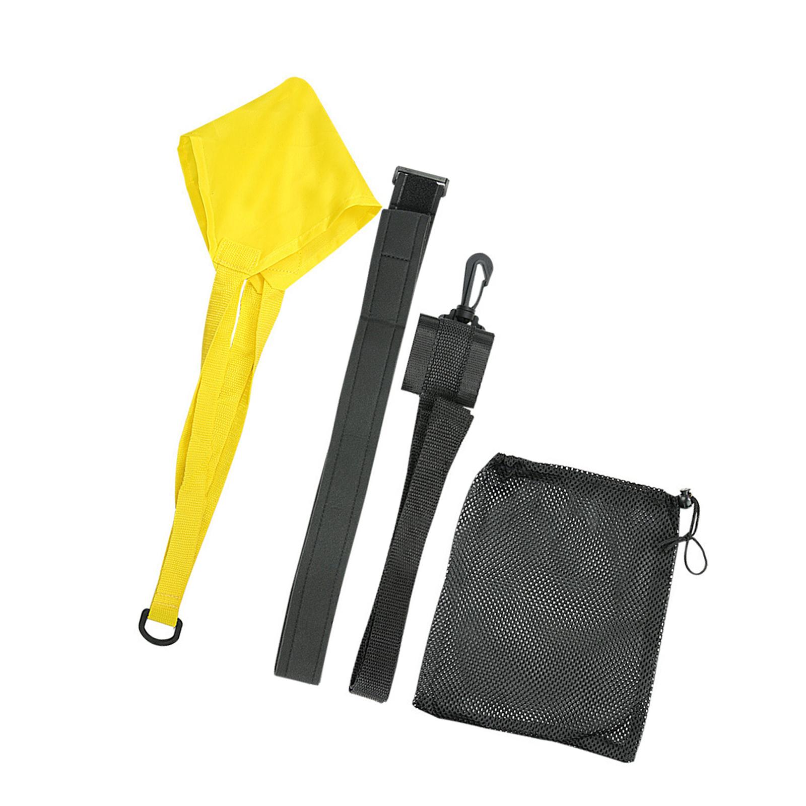 

Плавательный тормозной парашют Плавательный парашют Оборудование для тренировки сопротивления Плавательный парашют сопротивления для тренировки скорости 30cm жёлтый