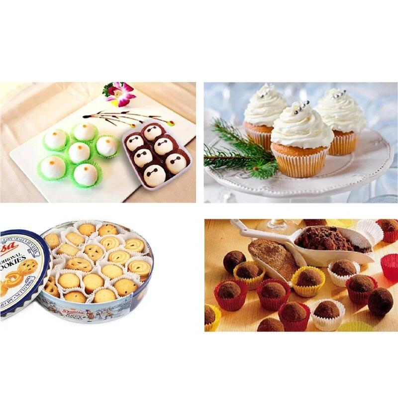 1000Pcs Mini Size Chocalate Paper Liners Baking Muffin Cake Cups Forms Cupcake Cases Solid Color Party Tray Mold