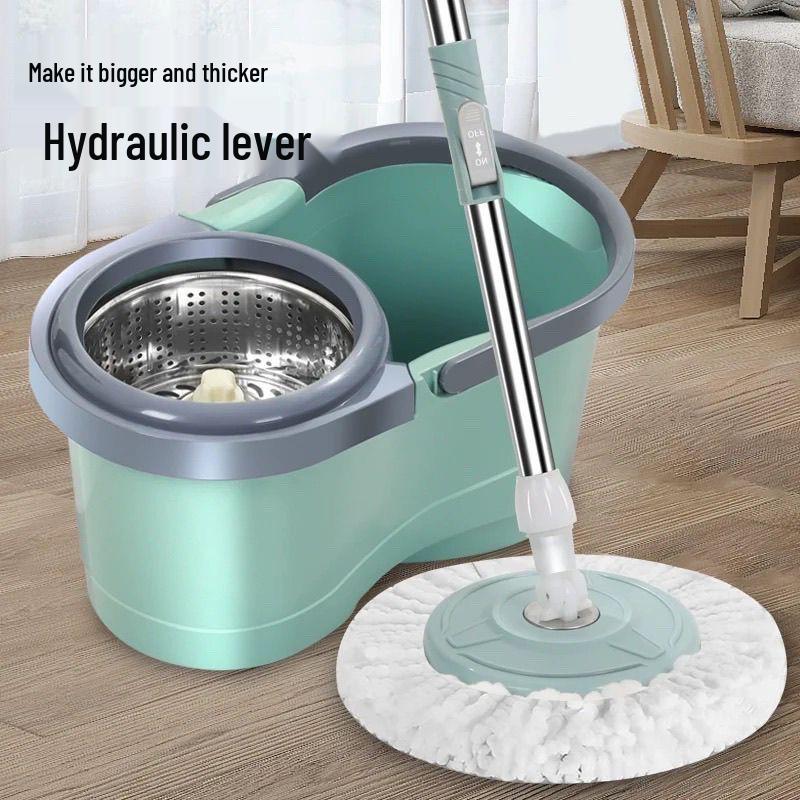 Automatic Spin-Dry Household Mop with Hands-Free Telescopic Handle