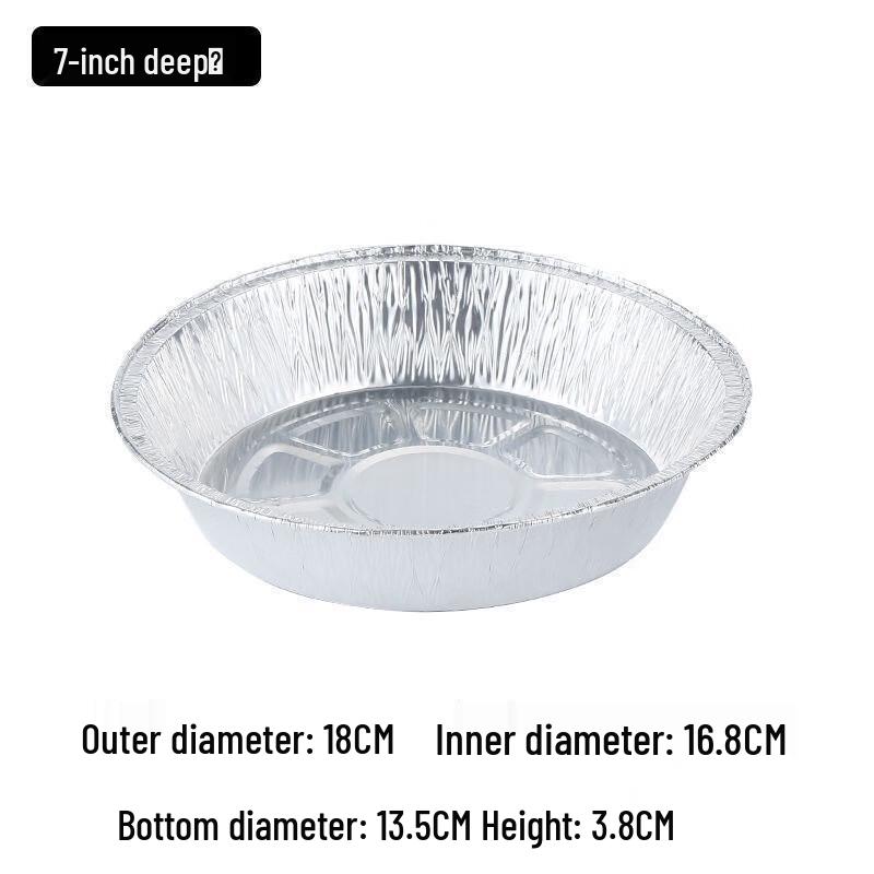 Fumede Round Disposable Aluminum Foil Bowls