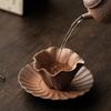 Coarse Pottery Petal Tea Cup Set Household Old Rock Mud Kung Fu Tea Set Single Master Cup Set