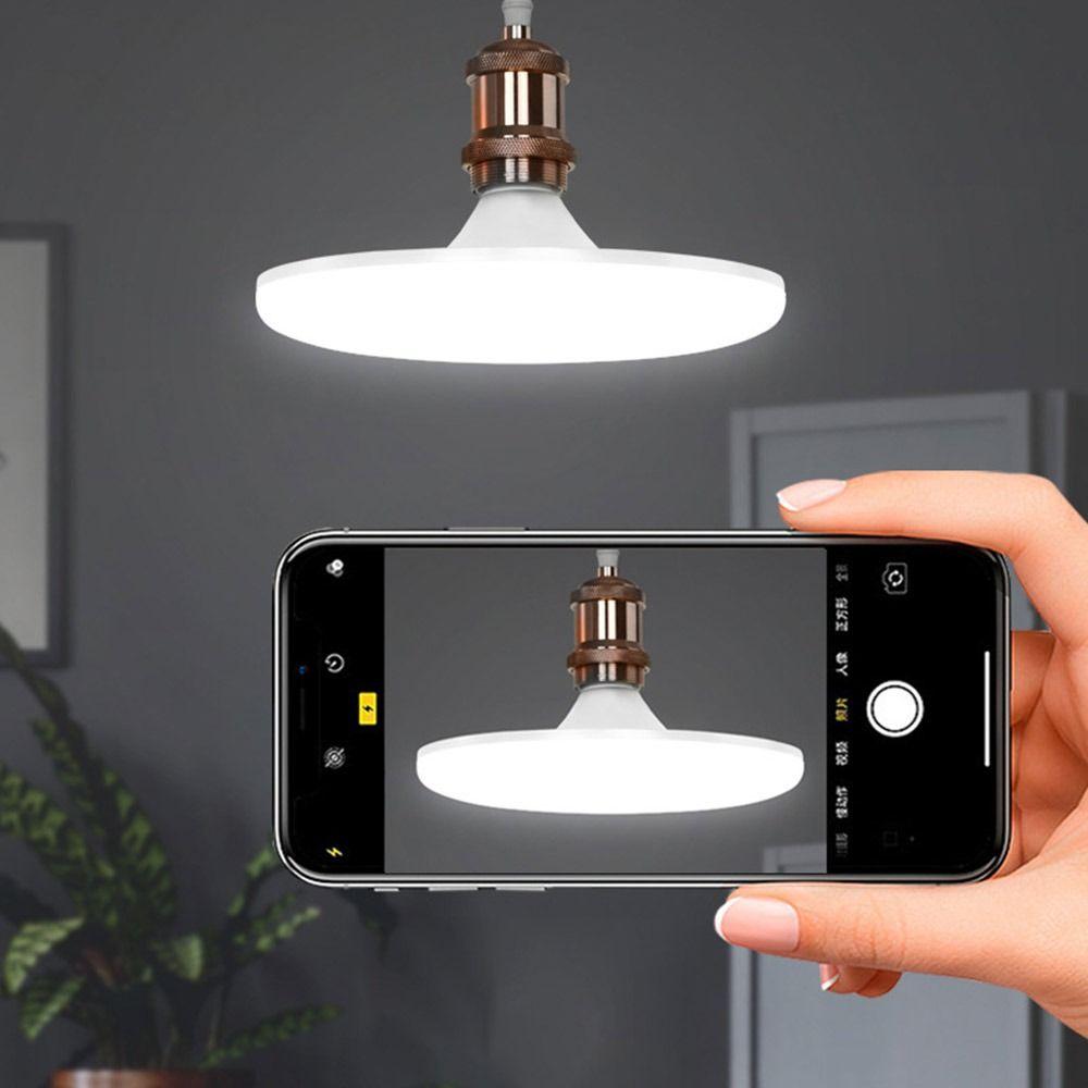 Durable 20-100W E27 LED Bulb Energy Saving Cold White Table Lamps Super Bright UFO Lamp for Home Kitchen Bedroom Garage