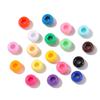 TX40 100Pcs 9mm Colors Minimalist Multicolor Rotundity Acrylic Big Hole Spacer Beads DIY Craft Kid Necklace Bracelets Accessory
