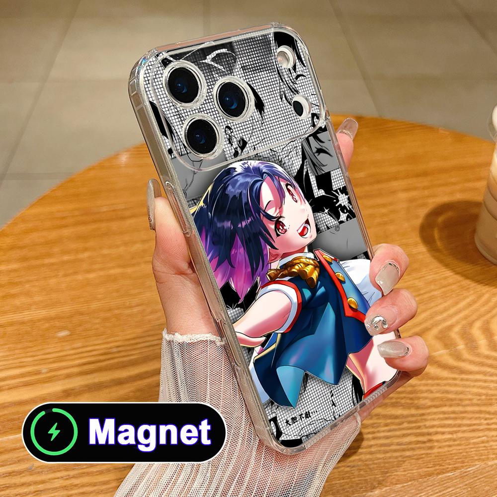 Mato seihei Yakumo Ezo Clear TPU Magsafe Mobile Phone Case for iPhone 17 16 15 14 13 12 11 Air Pro Max Plus Mini Colorful Cover