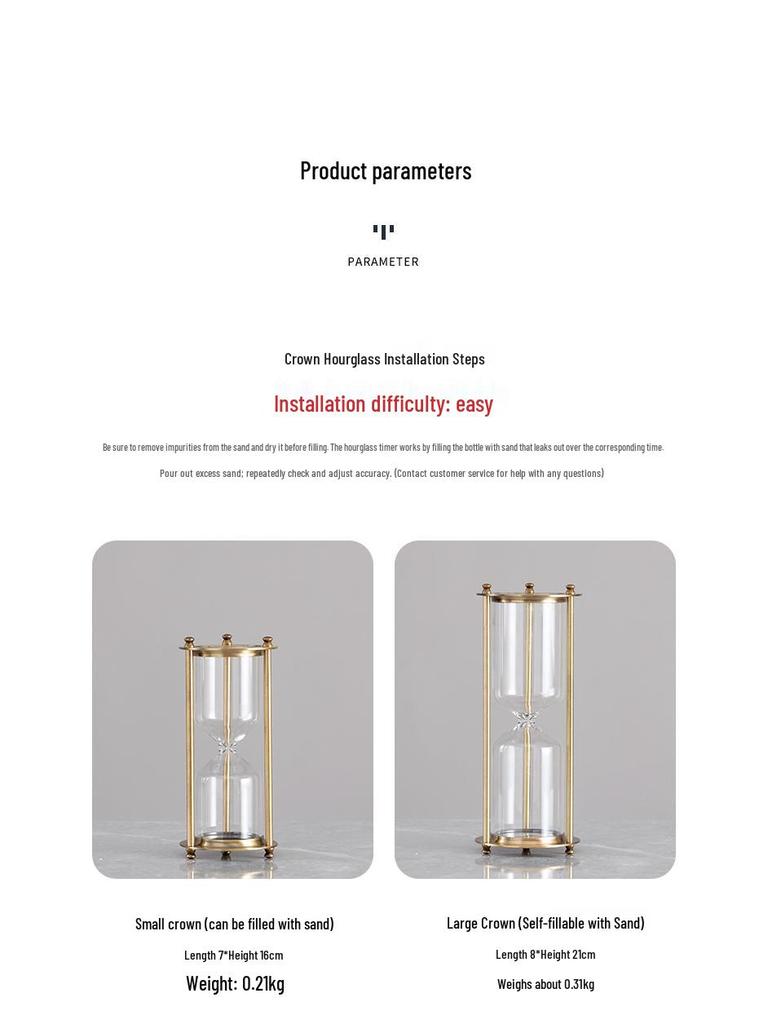 Moderní minimalistické přesýpací hodiny: Sestavitelná luxusní písková dekorace, Stolní ozdoba s tekutým pískem, Kreativní dárek k narozeninám.