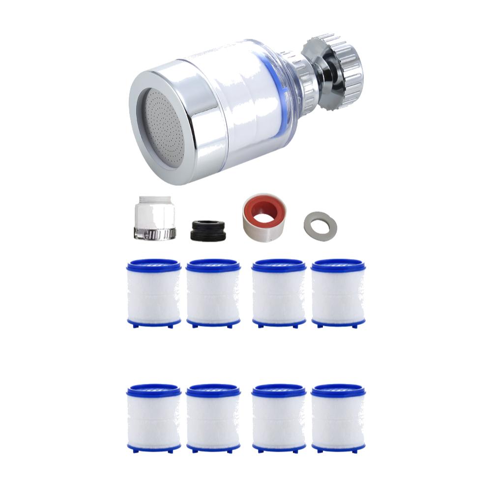 Faucet Filter Element Water Purifier Filter Remove Chlorine Heavy Metal Faucet Adapter PP Cotton Filtration for Kitchen Bathroom