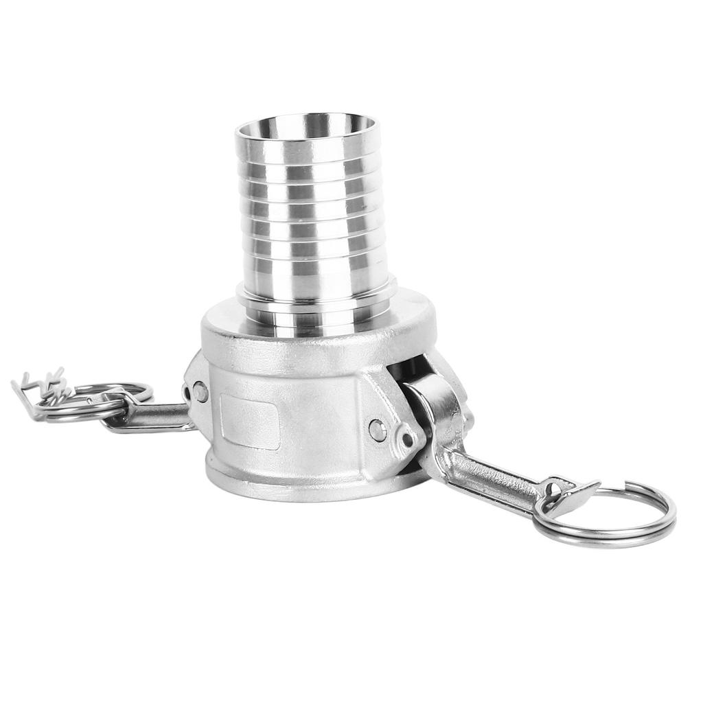 1.5in Camlock Fitting Stainless Steel Quick Install Female Cam Lock Hose Fitting for Pipe Connecting Car Maintenance