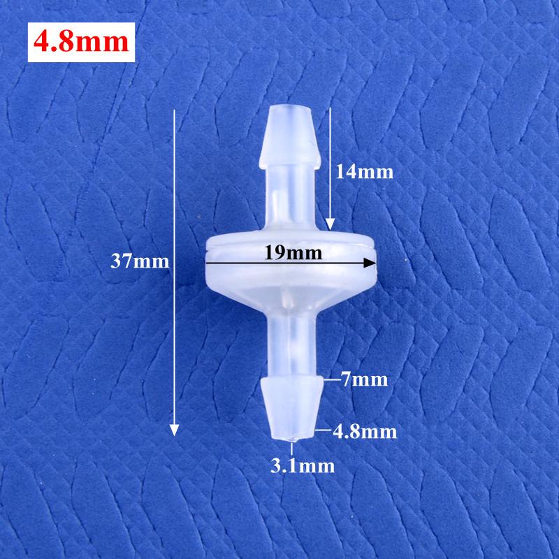 Plastový zpětný ventil s ostnem - Malý zpětný uzávěr pro vodu a kapaliny