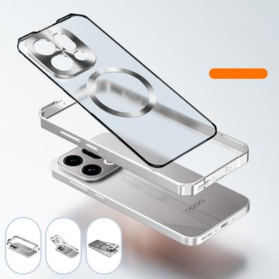 For Oppo Find X9 Pro Case Push Pull Metal Aluminum Alloy Bumper Matte PC Hard Shockproof Phone Case for Oppo FindX9 Pro Cover