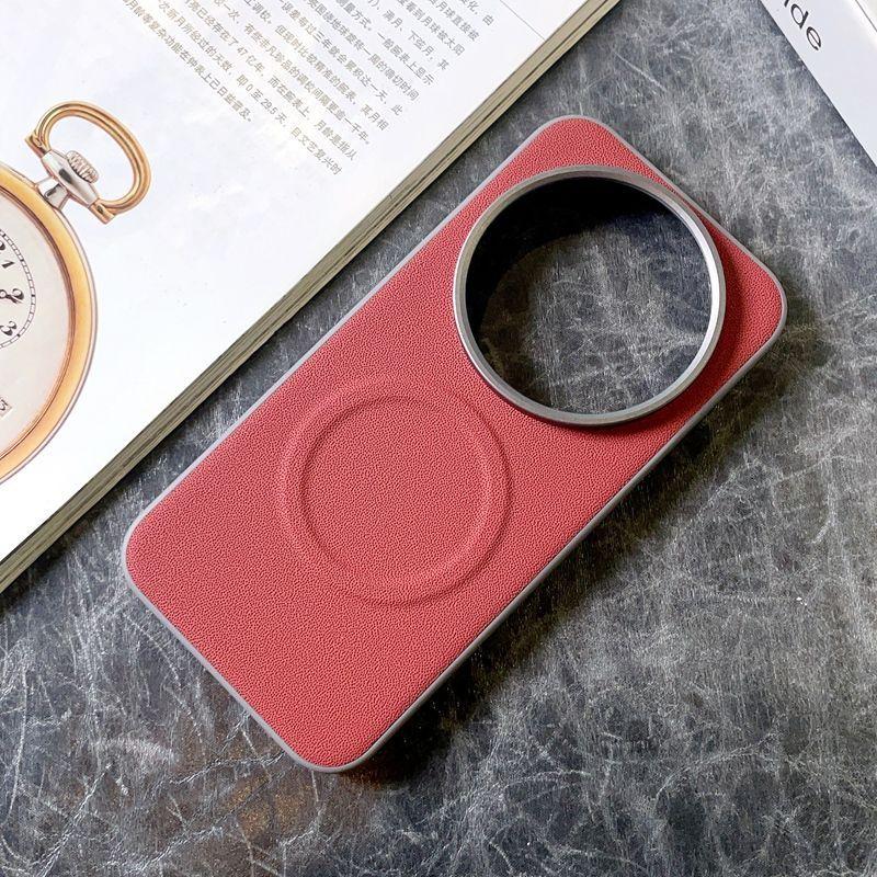 For Xiaomi Mi 17 Ultra Case Luxury Vegan Leather Magnetic MagSafe Protective Back Cover For Xiaomi Mi 17 15 14 Ultra Phone Shell