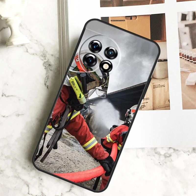 Firefighter Heroes Fireman Case For OnePlus 12 12R 11 9 10 Pro 10R 9R 8T 10T Nord CE 2 3 Lite 2T CE4 N10 N20 N30 Cover