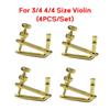 4PCS/Set Stringed Instrument Accessories Fiddle String Adjuster Metal Violin Spinner Tuning Screw