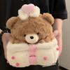 Qixi Festival Popular Pull Bear Cake Plush Toy Happy Birthday Pull Doll Doll Gift Girl Birthday