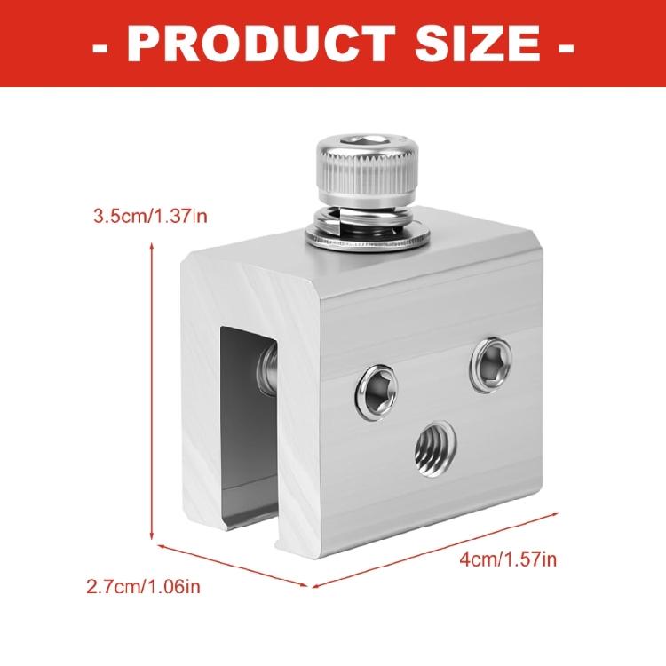 6Pcs/set Solar Panel Bracket Photovoltaic Panel Roof Standing Seam Clamp Sheet Seam Clamp Mounting Accessories