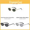 Retro Oval Metal Sunglasses For Women With Uv400 Protection Summer Fashion Accessories