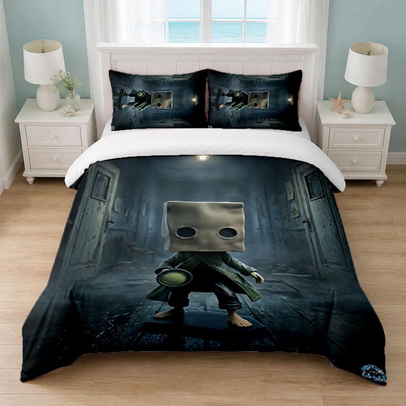 Little Nightmares Six Mono Bedroom 3Pcs Bedding Set Soft Bed Sheet Pillowcases Home Bedding Decoration