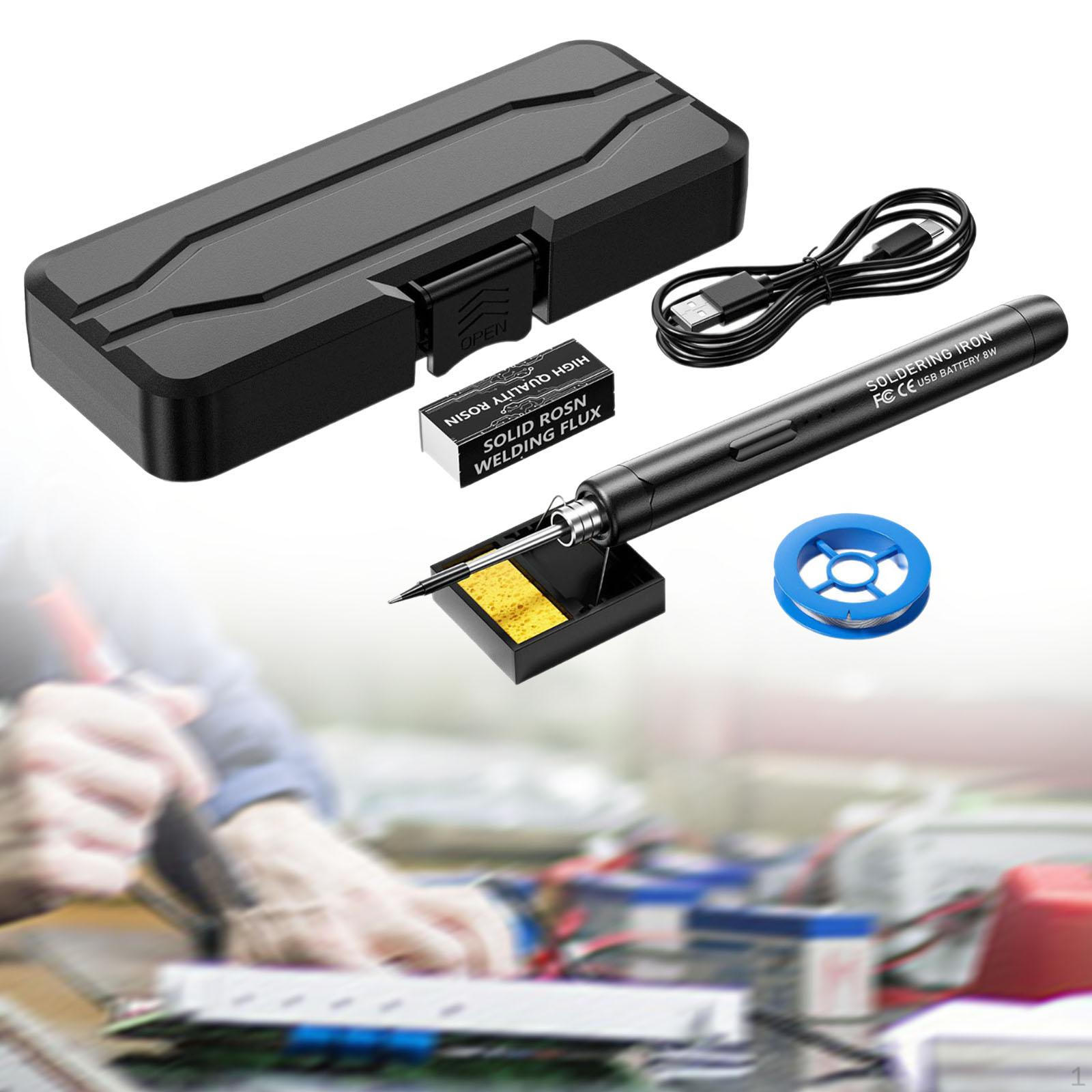 

Электрический паяльник USB 3 с регулируемой температурой, ремонт бытовой техники чёрный