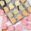 8Pieces Cookie Molds Halloween Biscuit Cutter Ghostly Shape Cookie Molds Baking Tool Suitable for Familys Gatherings