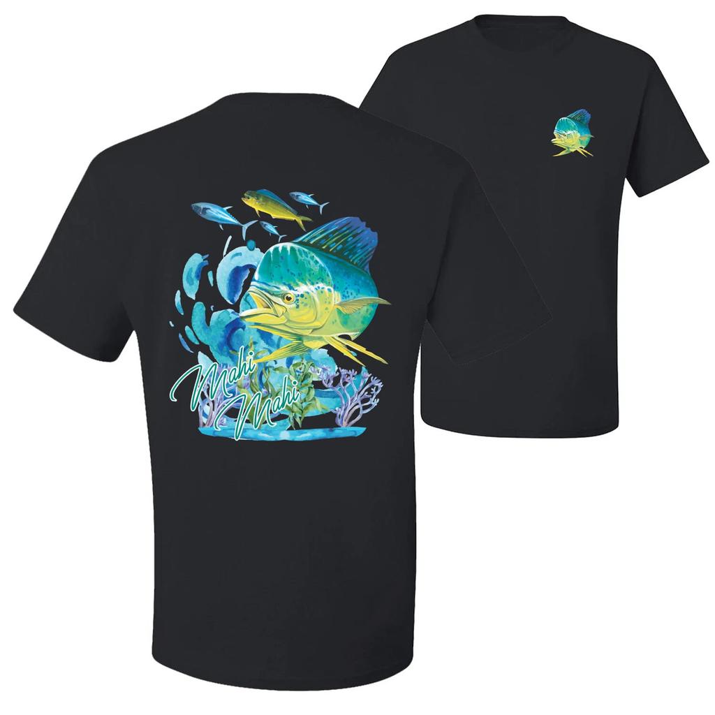 Classic Fresh Mahi Classic Nautical Fish Graphic Men T- Shirt