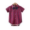 Baby Boy Romper Summer Newborn Bow Tie Jumpsuit Cross-Border Gentleman Baby Clothing Manufacturer