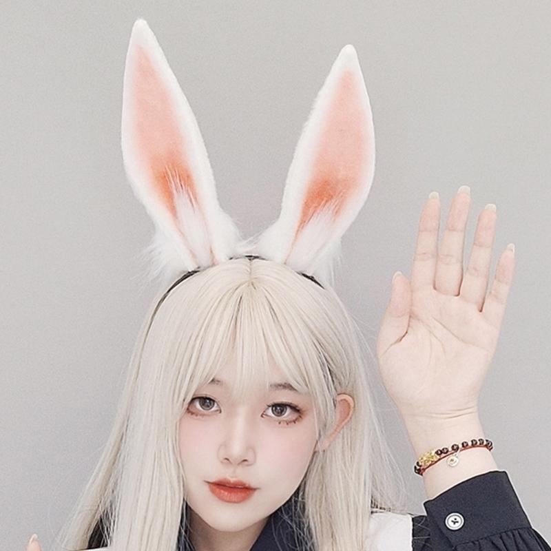 Easter Party Plush Bunny Headband Woman Makeup Cosplay Party Headwear Supplies