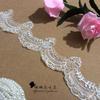 Lace Lace Beige + Gold Thread Lace Lace Wedding Dress Fabric Veil Headgear Diy Accessories Fabric