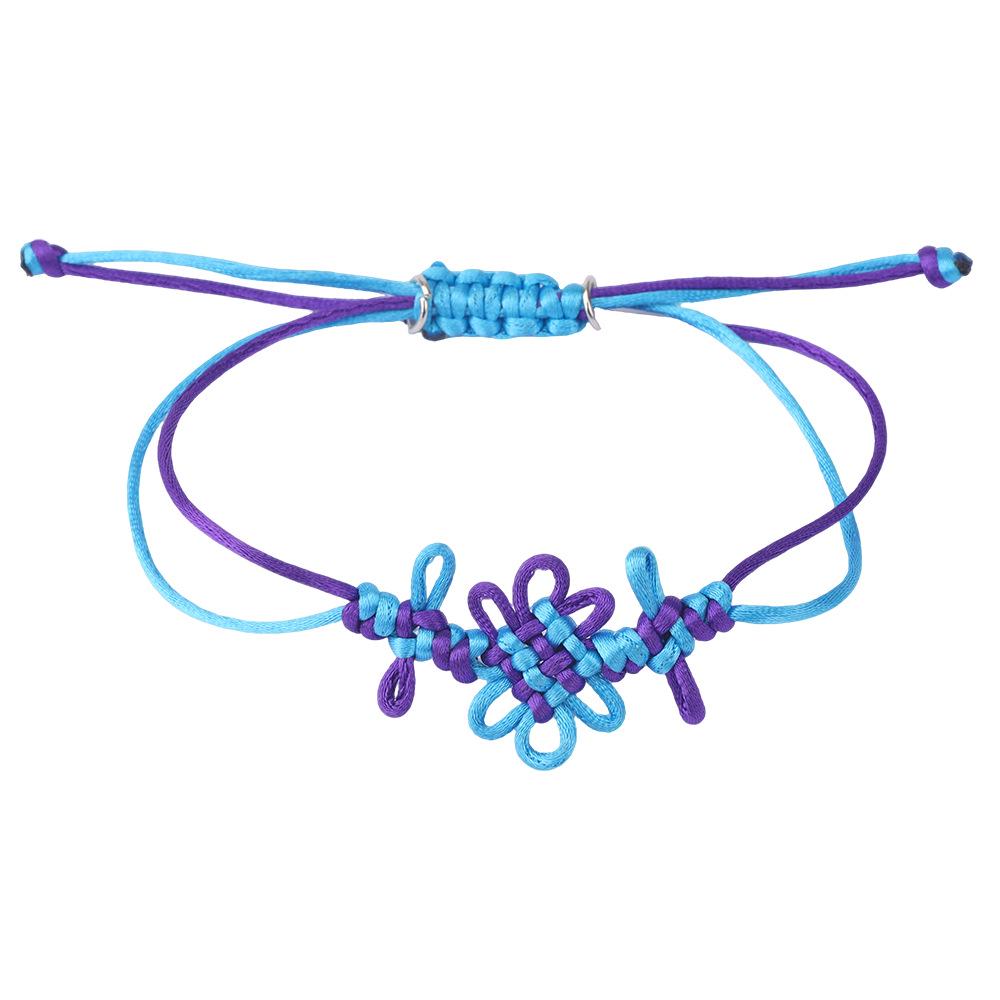 

Trendy Demon Hunter Girls Colorful Chinese Knot DIY Weaving Bracelet Wristband Accessories