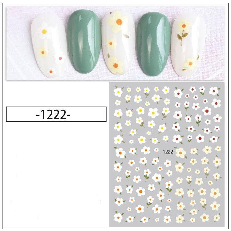 Abstract Line DIY Nail Stickers for Women Girls Nail Art Decorations Rose Gold Spring 3D Sliders for Manicure Nail Polish Decals