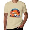 Sunset Drives: Vintage Iconic Car in Captivating Retro Sunset T-Shirt plus size t shirts cute clothes T-shirt