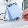 2023-2024 Mini Desk Calendar Plan Book Spiral Coil Page Turning Date Recording 17 Monthly Calendar for Planing Event Log Year of 2024 Calendar