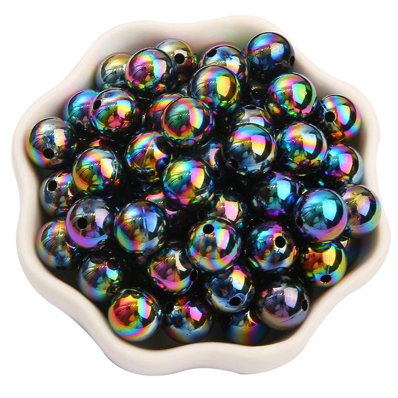 6/8/10mmABS Imitation Pearl AB Color Round Beads DIY Handmade Beaded Loose Bead Material Hair Accessories