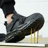 MJYTHF Men Safety Shoes Steel Toe Anti-smash Work Shoes Puncture-Proof Protective Shoes Security Men Sport Shoes Lightweight