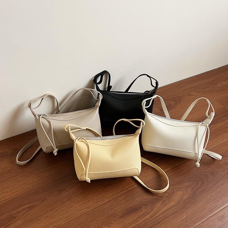 New small bag women's 2025 summer new lychee pattern shoulder bag commuter women's bag versatile fashion messenger bag