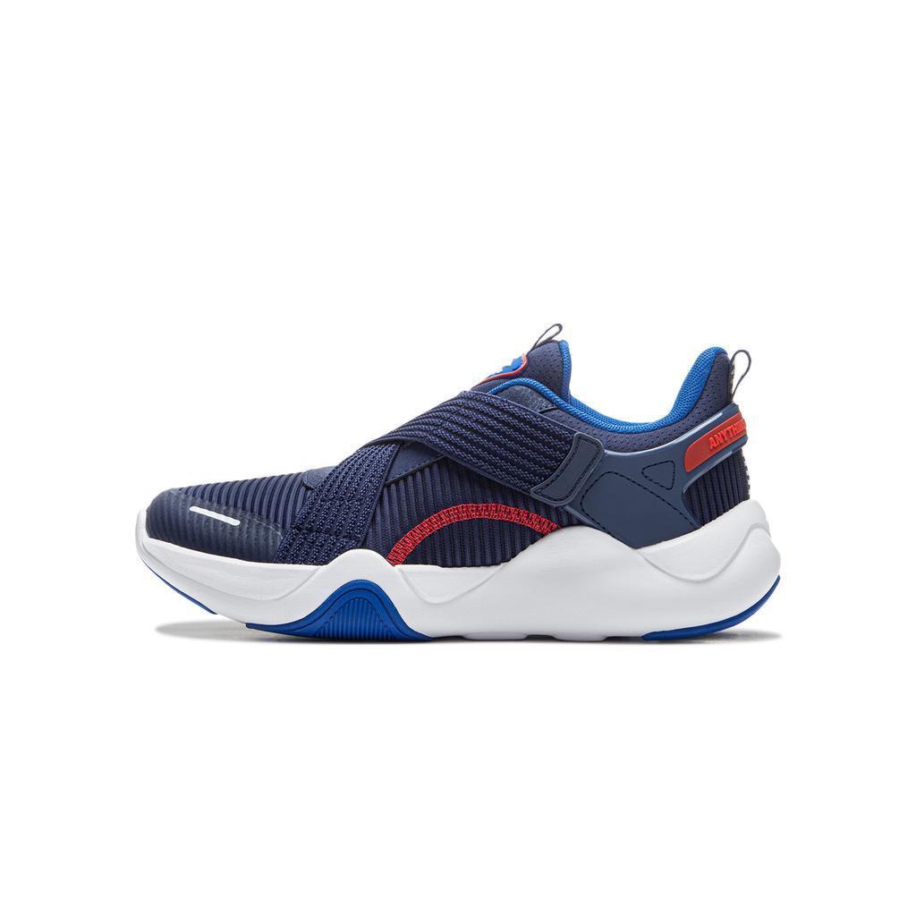 Li Ning Comfortable Versatile Fashion Shock Absorption Rebound Low-Top Casual Shoes Kids sneaker Blue YKCU128-11