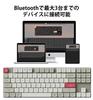 Keychron K1 Max Retro Color QMK Wireless Custom Bluetooth and Wired QMK US White LED Gateron Mechanical PBT Compatible with Mac and Windows Gateron